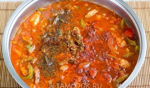 гуляш из индейки