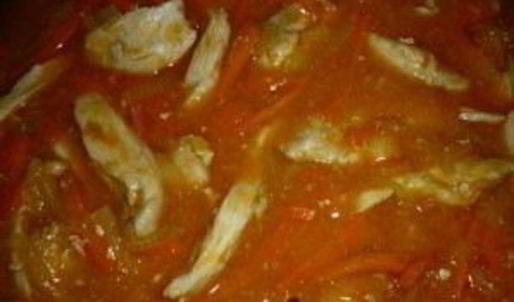 гуляш из куриной грудки