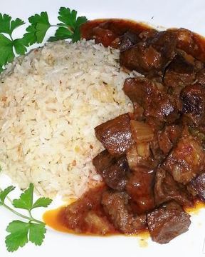 Гуляш из сердца Венгерский классический