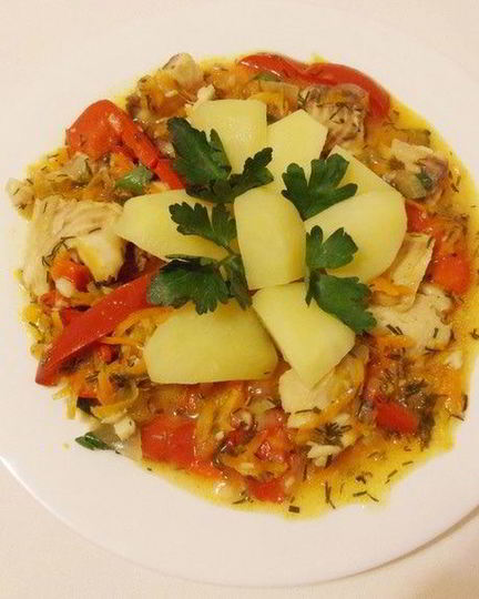 Рецепт гуляша из тилапии