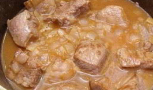 гуляш из вареной говядины