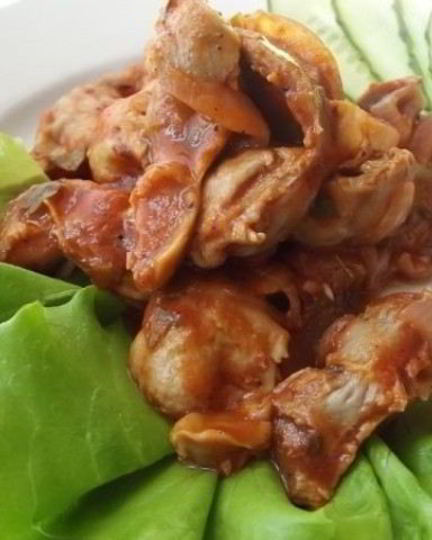 Рецепт гуляша из желудков куриных