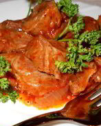 Гуляш телячий в томатном соусе