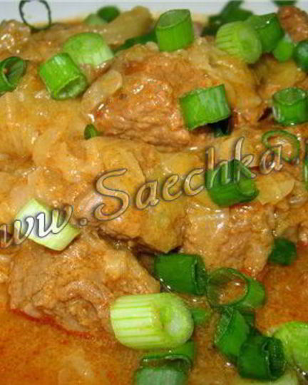 Рецепт капусты с гуляшем в скороварке