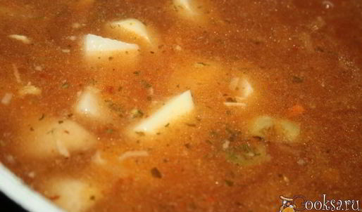 суп-гуляш с индейкой