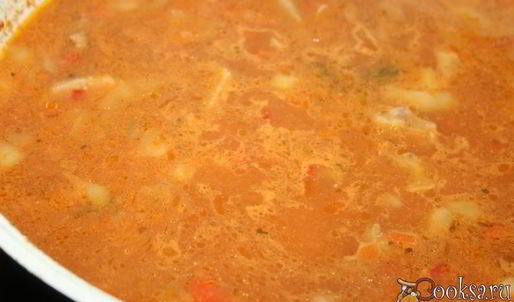 суп-гуляш с индейкой