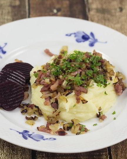 Рецепт картофельного пюре с беконом