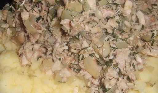 картофельное пюре с индейкой