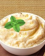 Картофельное пюре со сливками, твердым сыром и тмином