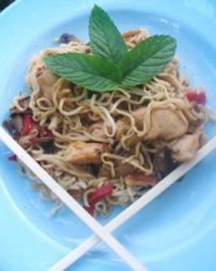 Рецепт китайской лапши с курицей и овощами