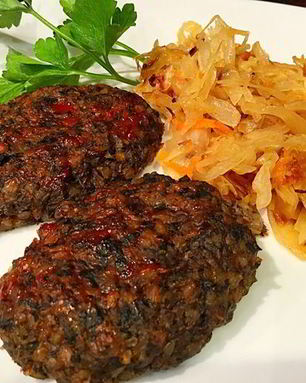 Гречневые котлеты с грибами