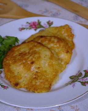 Картофельные котлеты с курицей