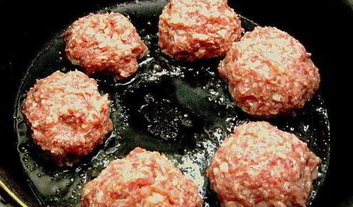 котлетки в сетке