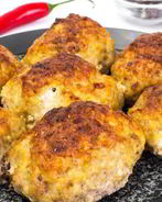 Котлеты из индейки и кабачка