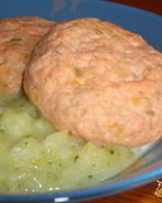 Котлеты из красной рыбы с сыром