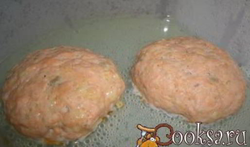 котлеты из красной рыбы с сыром