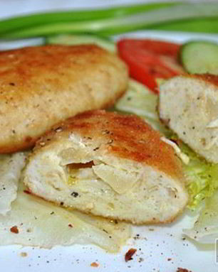 Куриные котлеты с ананасом