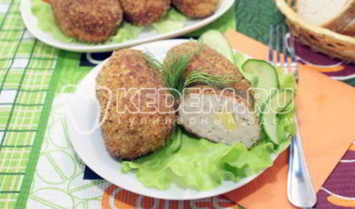 куриные котлеты с сыром