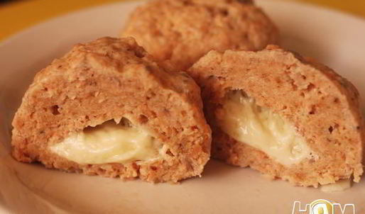 паровые котлеты из лосося с сыром