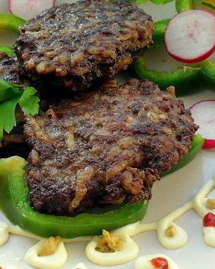 Печеночные котлеты с капустой