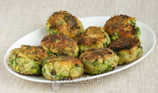 постные котлеты из брокколи