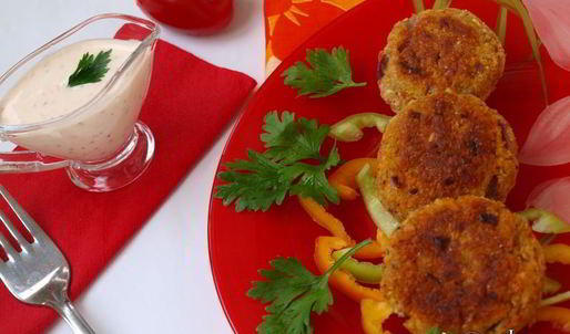 постные морковно-нутовые котлеты