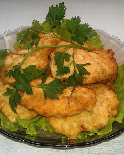 Рецепт рубленых куриных котлет с сыром на сковороде