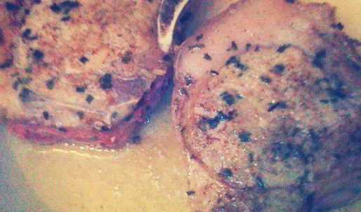 свиная котлета с картофелем