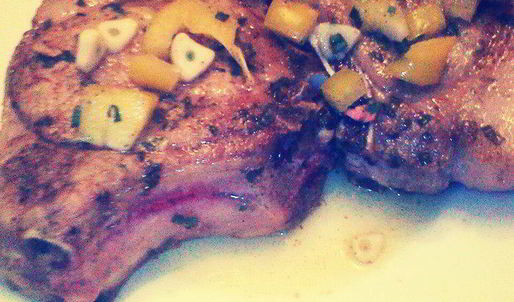 свиная котлета с картофелем