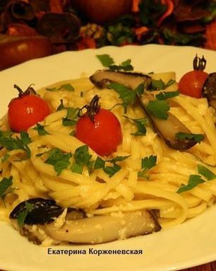 Лапша с подберезовиками
