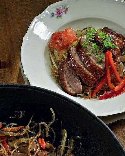 Рецепт лапши с утиной грудкой