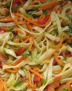 Лапша удон с овощами