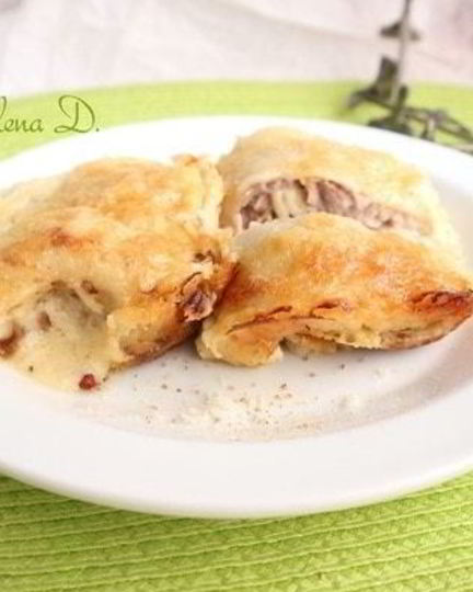 Рецепт блинной лазанья с индейкой