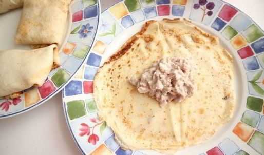 блинная лазанья с индейкой