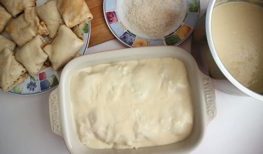 блинная лазанья с индейкой