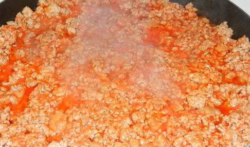 быстрая мясная многослойная лазанья с творогом