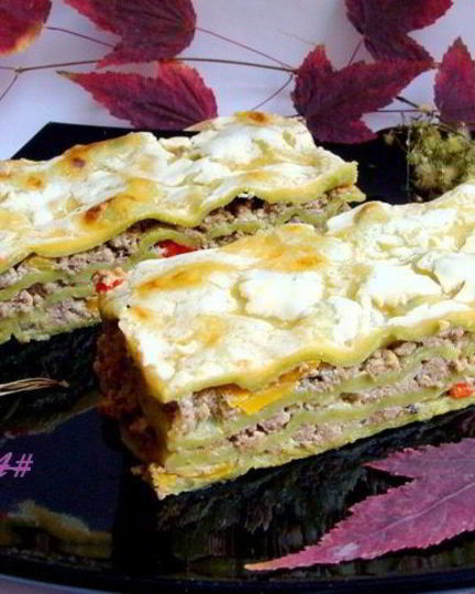 Рецепт домашней зеленой лазанья