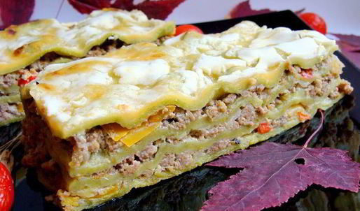 домашняя зеленая лазанья