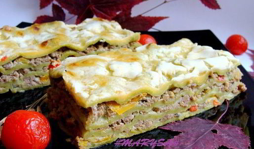 домашняя зеленая лазанья