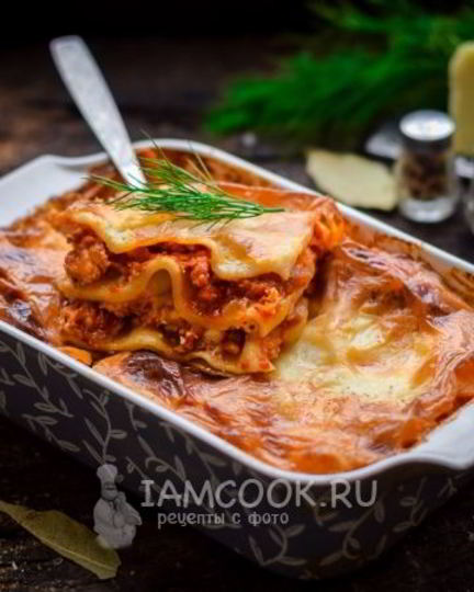 Рецепт итальянской лазанья