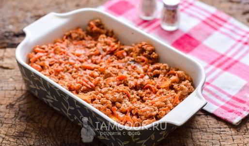картофельная лазанья с фаршем