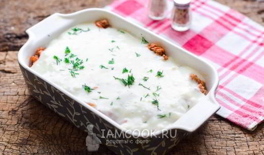 картофельная лазанья с фаршем