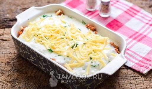 картофельная лазанья с фаршем