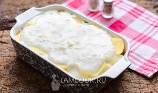 картофельная лазанья с фаршем