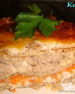 Лазанья из блинов