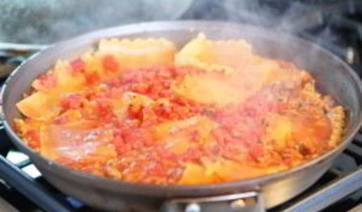 лазанья на сковороде