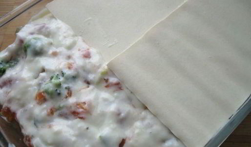 лазанья с брокколи, брюссельской капустой и грибами для гарфилда