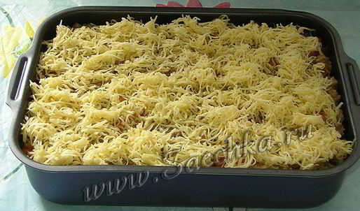 лазанья с фаршем и баклажанами