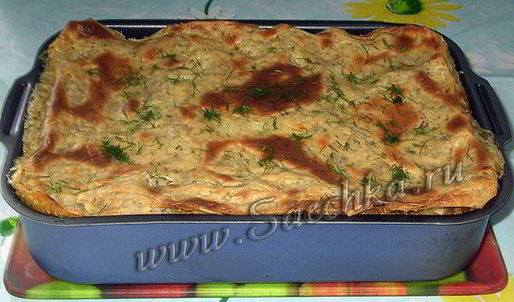 лазанья с фаршем и баклажанами