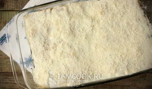 лазанья с фаршем и грибами
